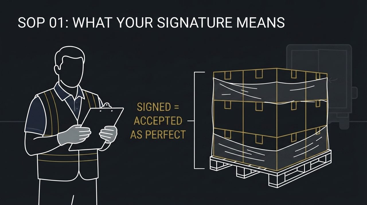 Scene 1: SOP 01, what your signature means