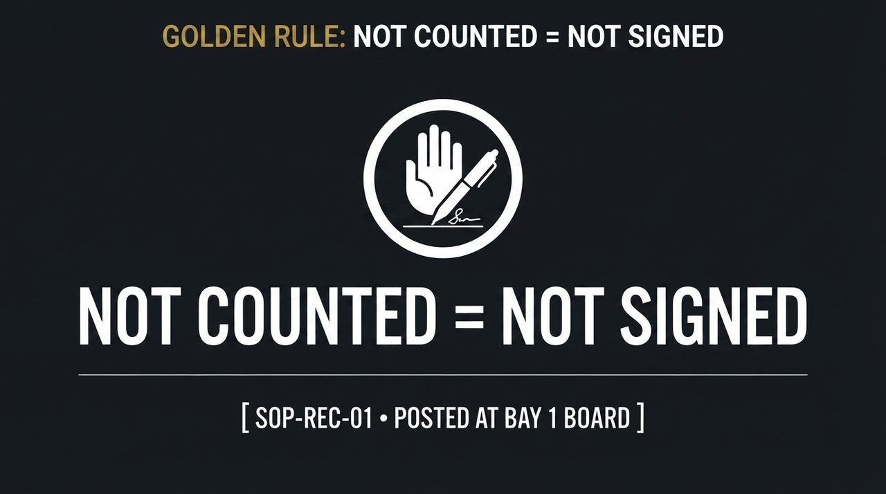 Scene 6: Golden rule, not counted equals not signed